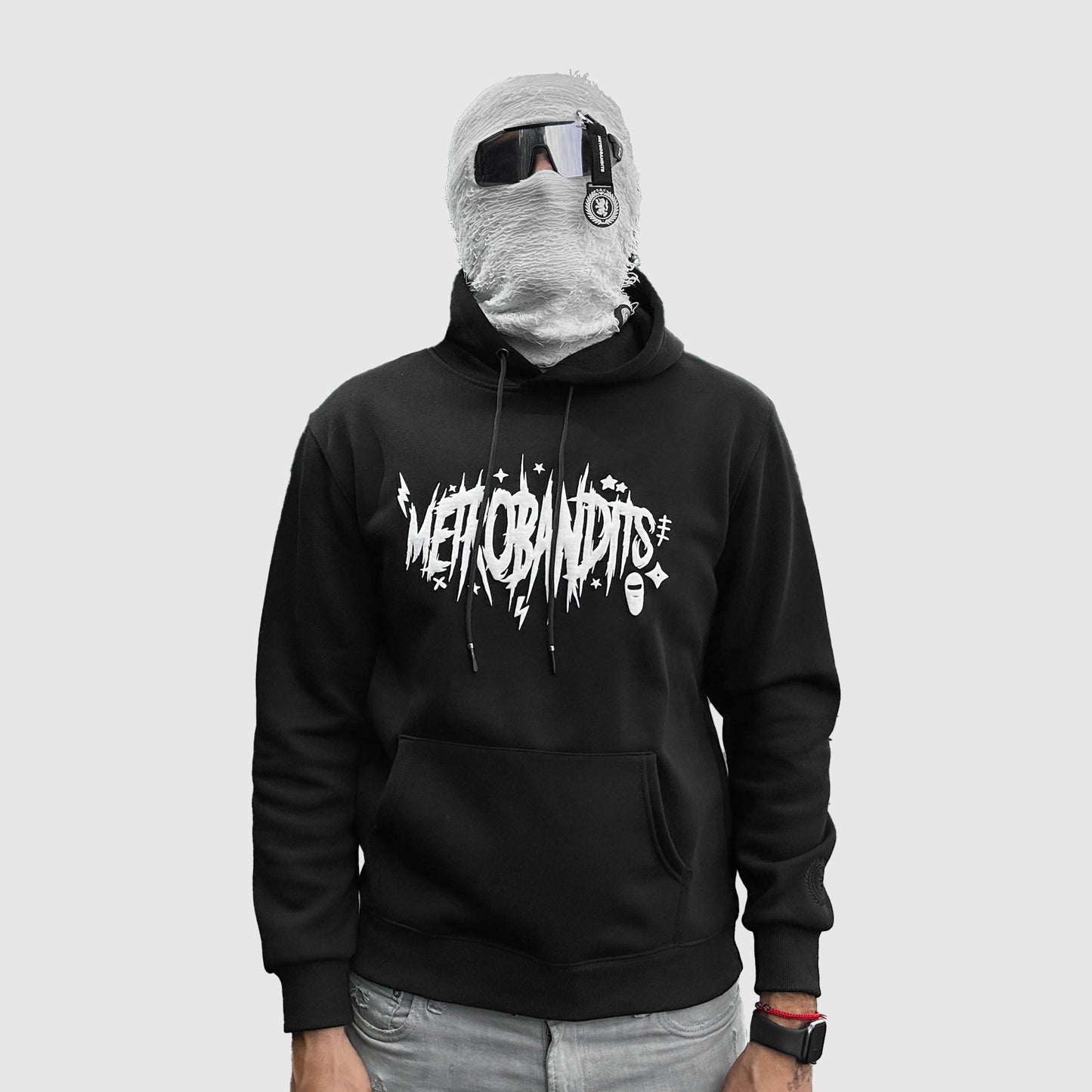 METRO ELECTRIC HOODIE (100% COTTON) - JET BLACK (LIMITED)