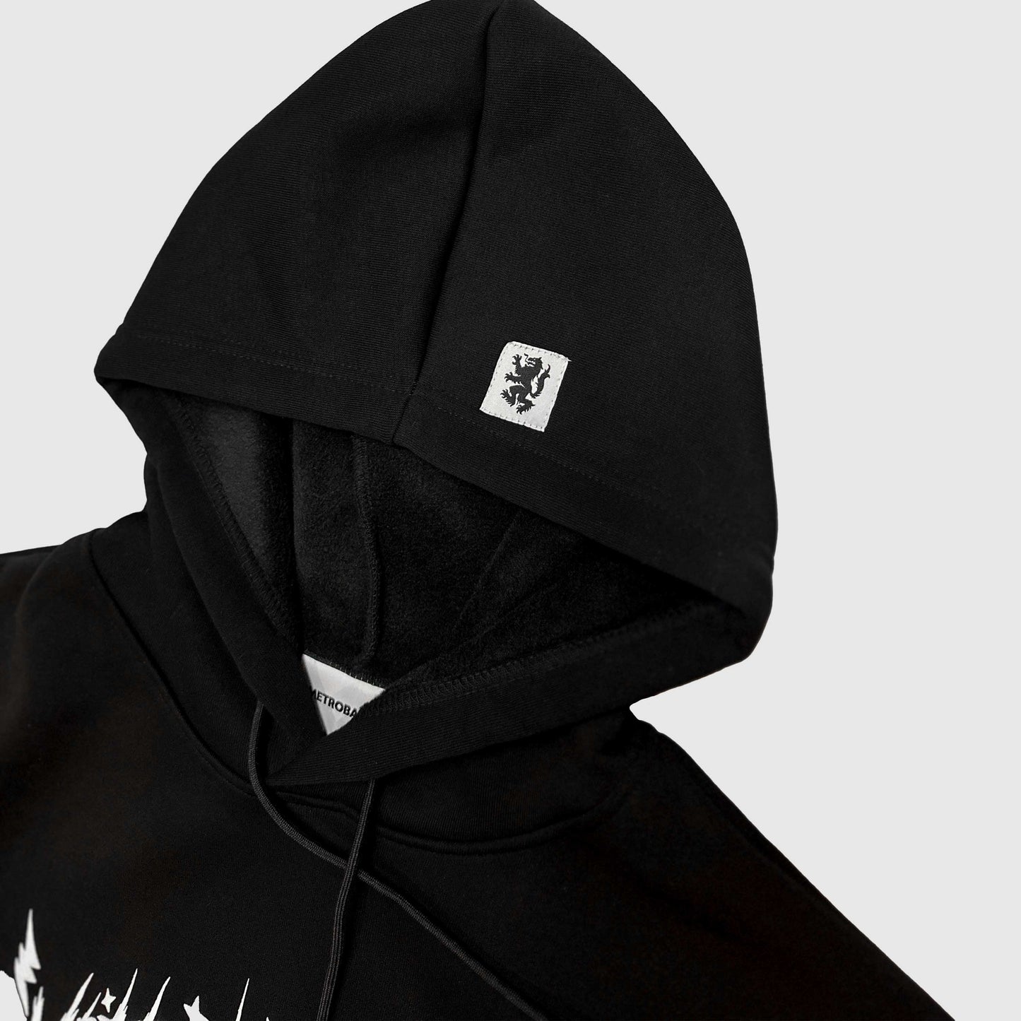 METRO ELECTRIC HOODIE (100% COTTON) - JET BLACK (LIMITED)