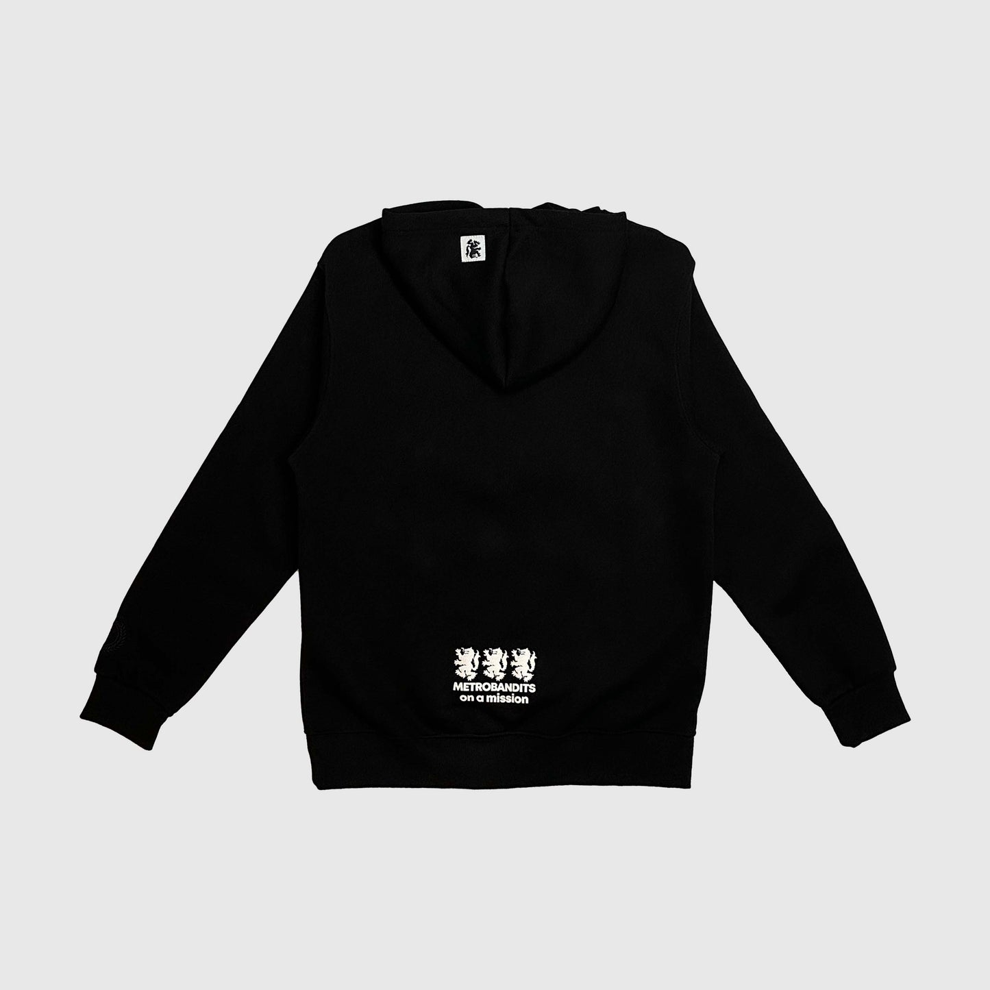 METRO ELECTRIC HOODIE (100% COTTON) - JET BLACK (LIMITED)