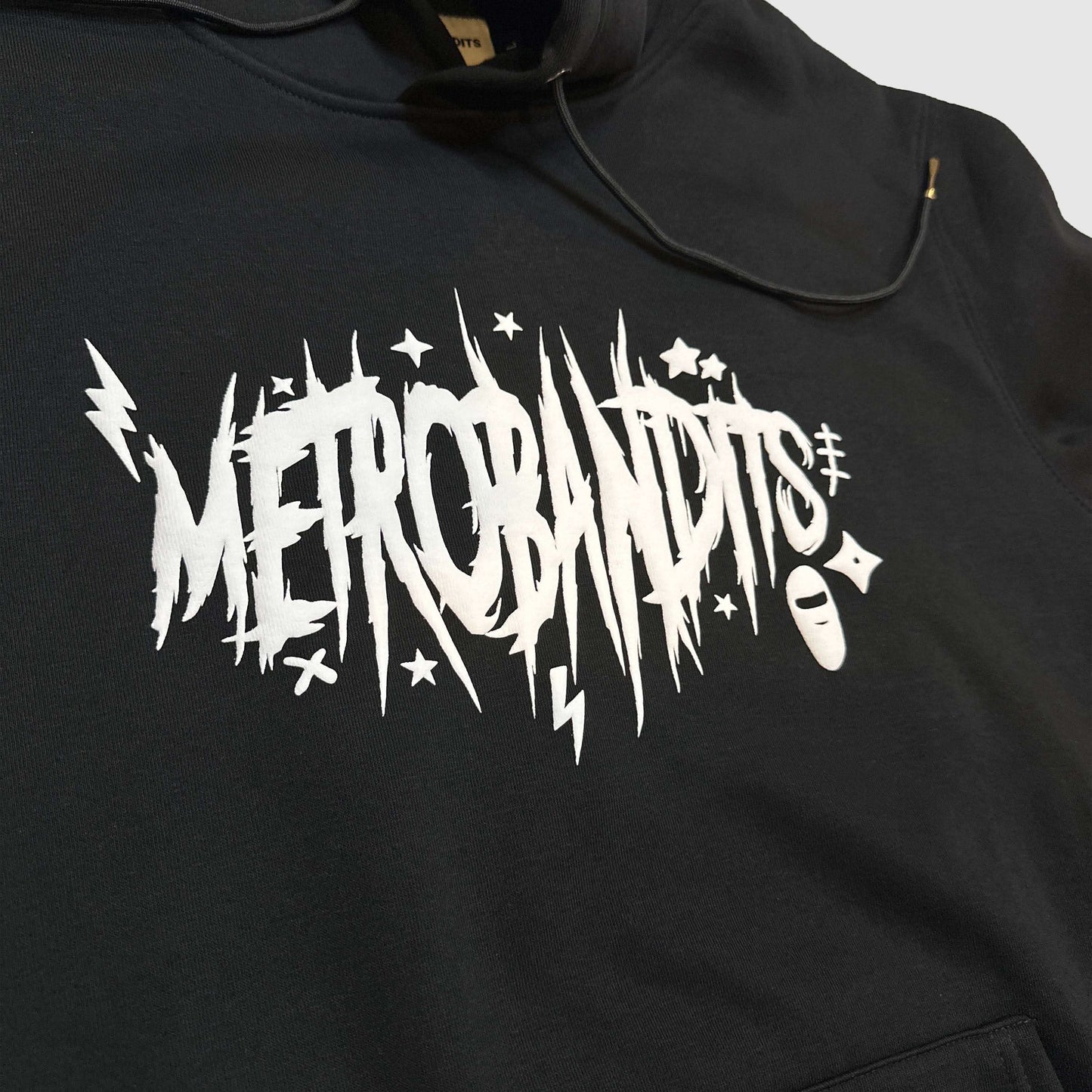 METRO ELECTRIC HOODIE (100% COTTON) - JET BLACK (LIMITED)