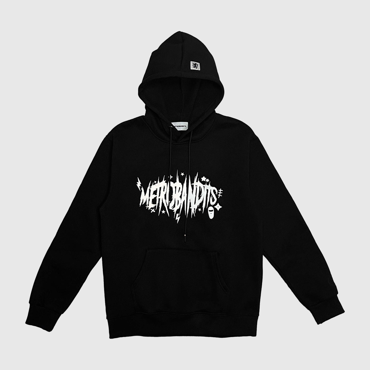 METRO ELECTRIC HOODIE (100% COTTON) - JET BLACK (LIMITED)