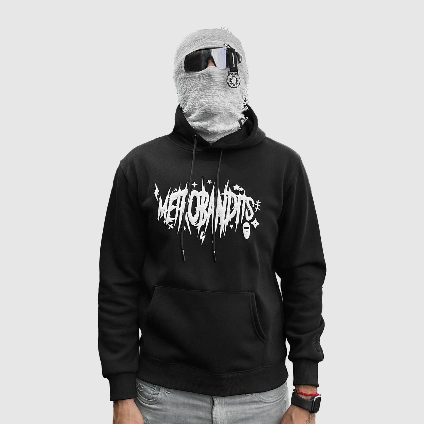 METRO ELECTRIC HOODIE (100% COTTON) - JET BLACK (LIMITED)