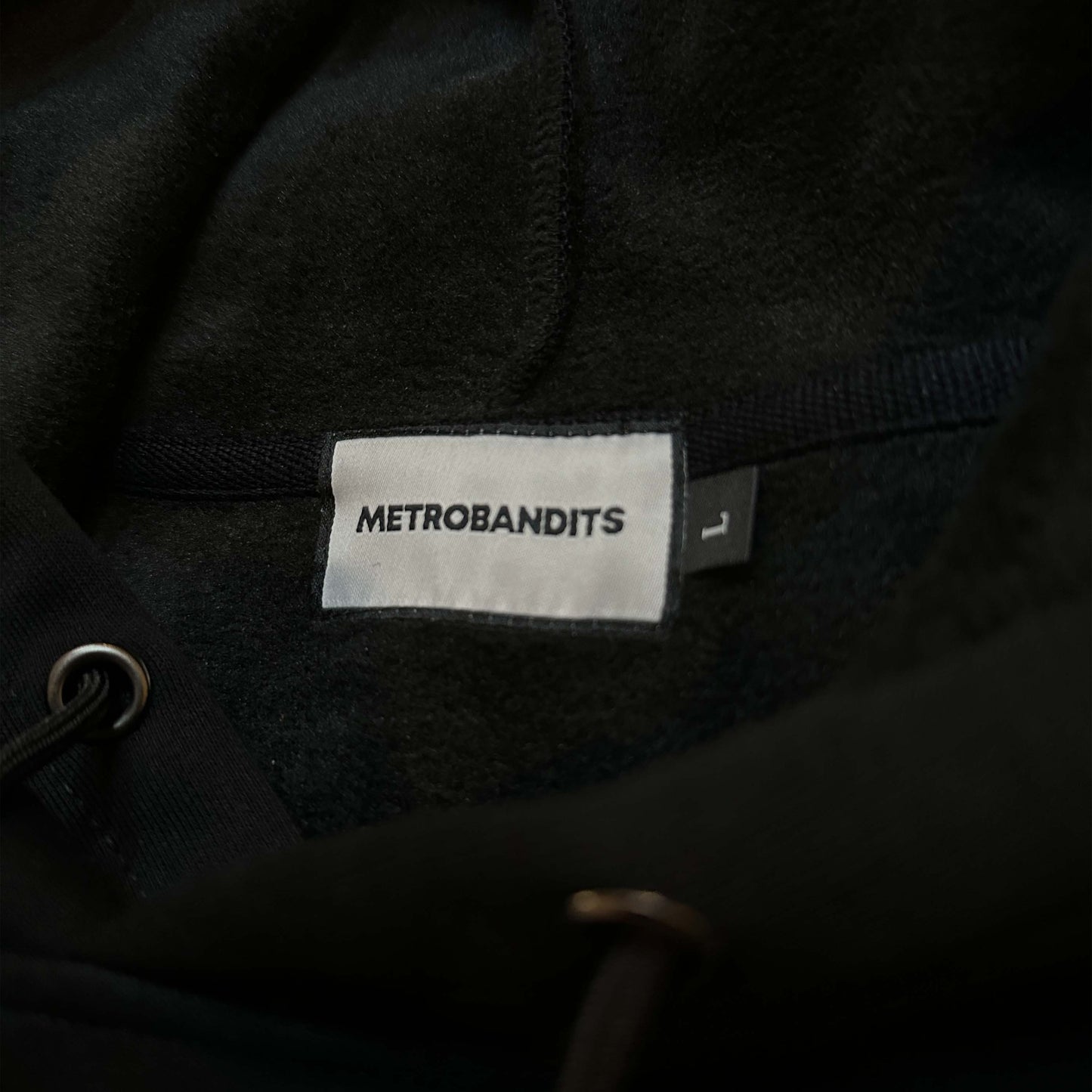 METRO ELECTRIC HOODIE (100% COTTON) - JET BLACK (LIMITED)